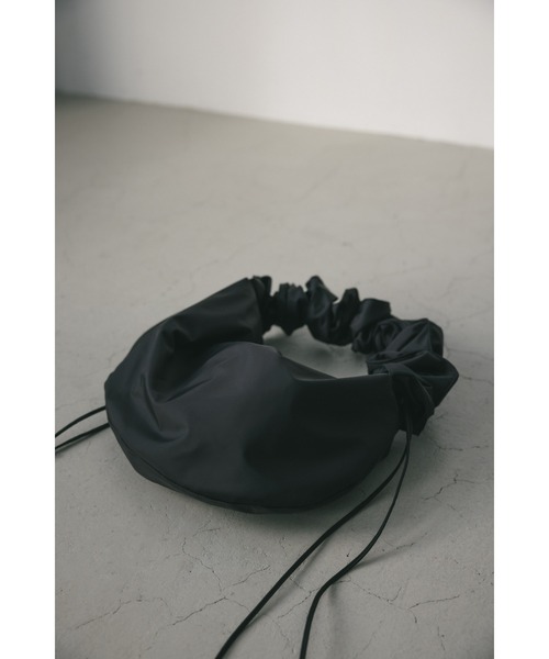 STYLEMIXER（スタイルミキサー）の「ナイロンギャザーバッグ（ショルダーバッグ・レディース・ホワイト/ブラック・FREE）」の20枚目の写真