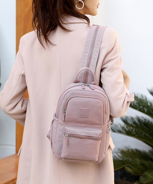Miniministore（ミニミニストア）の「リュックサック レディース 大人 小さめ（バックパック/リュック・レディース・ダークパープル/ダークグレー/ブラック/ピンク/ワインレッド/ターメリック・FREE）」の19枚目の写真