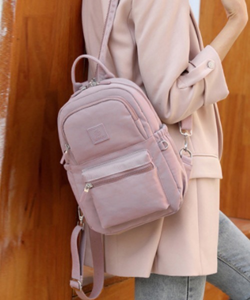 Miniministore（ミニミニストア）の「リュックサック レディース 大人 小さめ（バックパック/リュック・レディース・ダークパープル/ダークグレー/ブラック/ピンク/ワインレッド/ターメリック・FREE）」の8枚目の写真