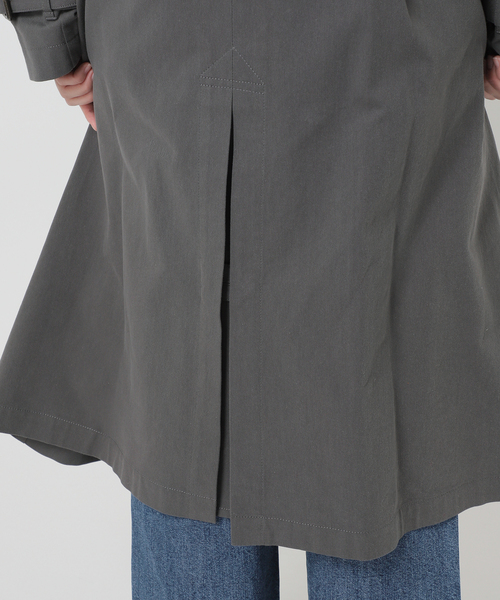 B.C STOCK(ベーセーストック)の「ノーカラートレンチ(トレンチコート・レディース・ブラック/ベージュ・FREE)」の7枚目の写真