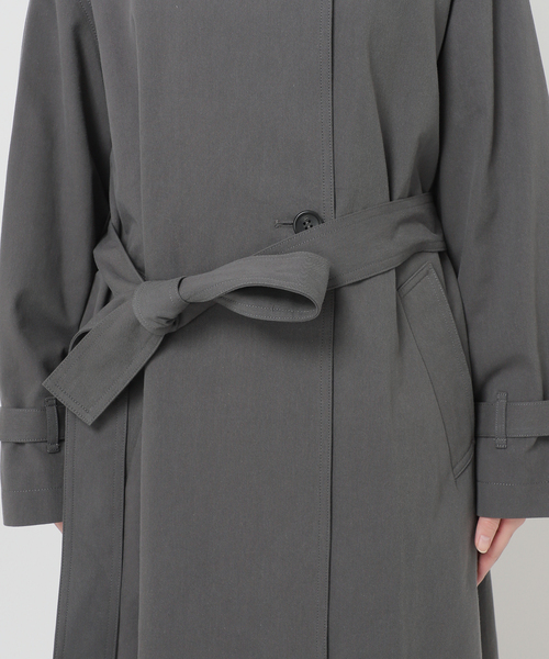 B.C STOCK(ベーセーストック)の「ノーカラートレンチ(トレンチコート・レディース・ブラック/ベージュ・FREE)」の13枚目の写真