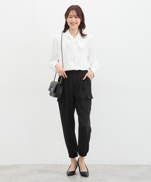 Honeys（ハニーズ）の「カーゴパンツ（カーゴパンツ・レディース・ライトカーキ/ブラック/グレイッシュベージュ・S/M/L/LL/3L）」の6枚目の写真