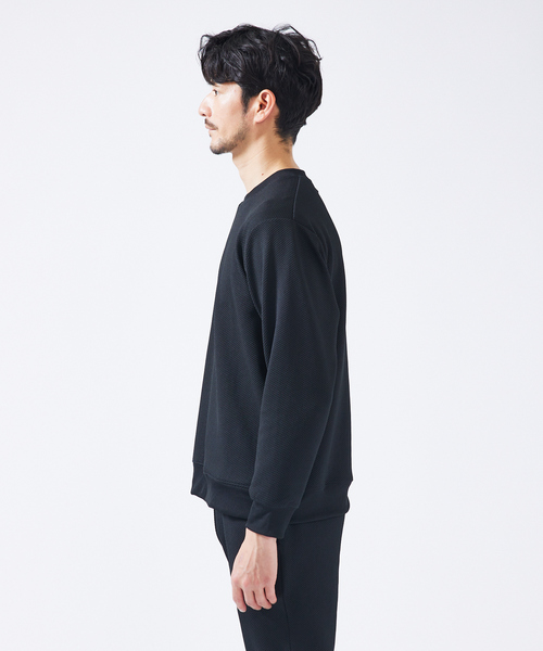 ABAHOUSE GRAY(アバハウスグレイ)の「【セットアップ対応】ハニカムメッシュ プルオーバー / スウェット(スウェット・メンズ・モカ/グレイッシュベージュ/ブラック/グレイッシュブルー・46/48)」の15枚目の写真