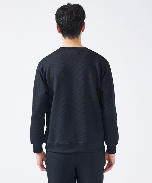 ABAHOUSE GRAY(アバハウスグレイ)の「【セットアップ対応】ハニカムメッシュ プルオーバー / スウェット(スウェット・メンズ・モカ/グレイッシュベージュ/ブラック/グレイッシュブルー・46/48)」の16枚目の写真