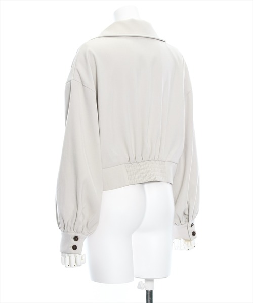 clear（クリア）の「Aラインミドル丈トレンチジャケット≪2024SS新作≫（トレンチコート・レディース・ミント/アイボリー・F）」の5枚目の写真