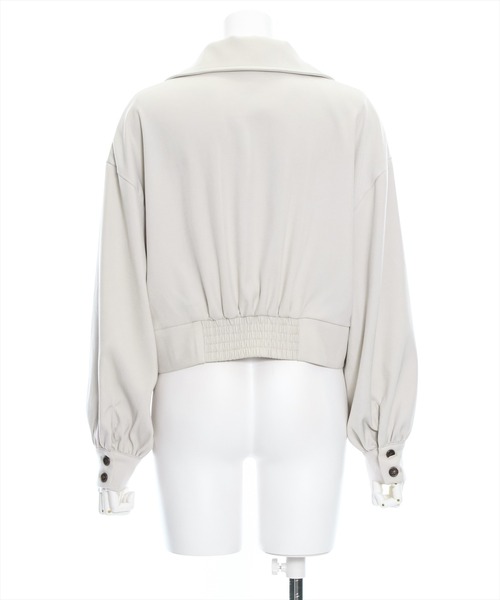 clear（クリア）の「Aラインミドル丈トレンチジャケット≪2024SS新作≫（トレンチコート・レディース・ミント/アイボリー・F）」の6枚目の写真