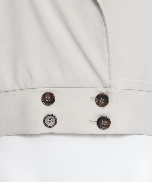 clear（クリア）の「Aラインミドル丈トレンチジャケット≪2024SS新作≫（トレンチコート・レディース・ミント/アイボリー・F）」の10枚目の写真