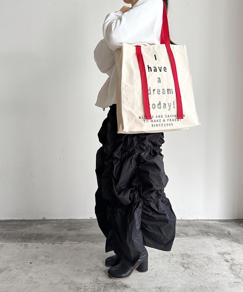 SPRUCE(スプルース)の「EM:SPRUCE アルジェトート(トートバッグ・レディース・ブラック/グリーン/ブルー/パープル/イエロー/レッド・FREE)」の6枚目の写真