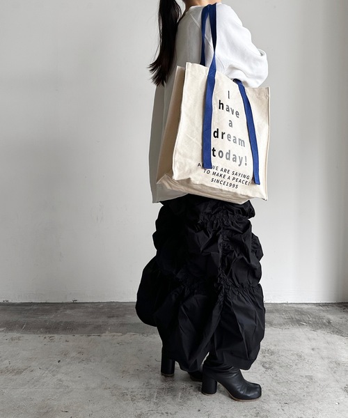 SPRUCE(スプルース)の「EM:SPRUCE アルジェトート(トートバッグ・レディース・ブラック/グリーン/ブルー/パープル/イエロー/レッド・FREE)」の11枚目の写真