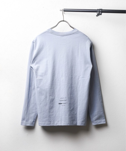 B.I.D.(ビーアイディー)の「《ミドルウェイト クルーネックロングスリーブカットソー(Tシャツ/カットソー・メンズ・ホワイト/ブラック/ブルー・MEDIUM/LARGE)」の5枚目の写真