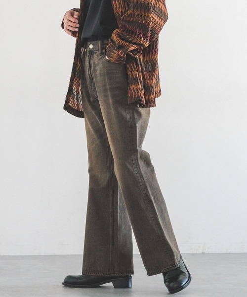 RAGEBLUE(レイジブルー)の「12オンス/ルーズフィットデニムフレアパンツ(デニムパンツ・メンズ・ダークグレー/ブルー/グレー系その他・SMALL/MEDIUM/LARGE)」の18枚目の写真