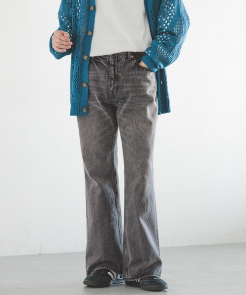 RAGEBLUE(レイジブルー)の「12オンス/ルーズフィットデニムフレアパンツ(デニムパンツ・メンズ・ダークグレー/ブルー/グレー系その他・SMALL/MEDIUM/LARGE)」の21枚目の写真