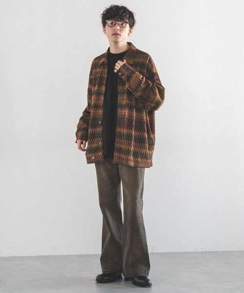 RAGEBLUE(レイジブルー)の「12オンス/ルーズフィットデニムフレアパンツ(デニムパンツ・メンズ・ダークグレー/ブルー/グレー系その他・SMALL/MEDIUM/LARGE)」の4枚目の写真