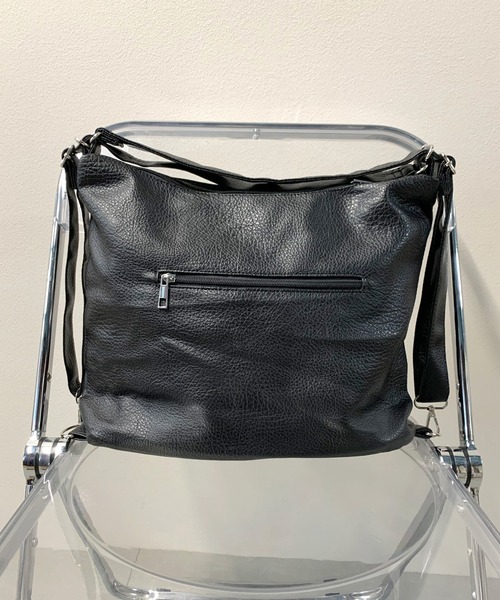 non-hedge（ノンヘッジ）の「マルチポケット付3WAYバッグ（バックパック/リュック・レディース・ブラック/ホワイト/シルバー・FREE）」の18枚目の写真