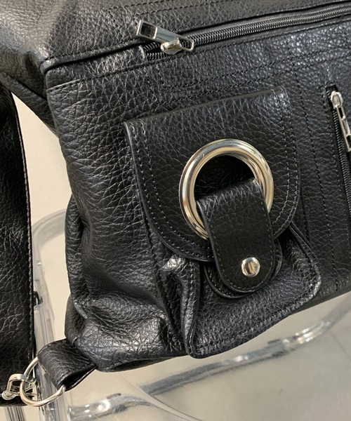 non-hedge（ノンヘッジ）の「マルチポケット付3WAYバッグ（バックパック/リュック・レディース・ブラック/ホワイト/シルバー・FREE）」の16枚目の写真