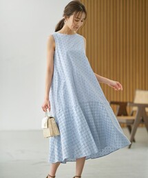 【WEB限定】エンブロイダリーレース ノースリーブワンピース