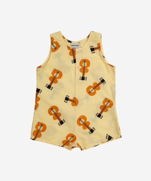セール】Baby Acoustic Guitar all over woven playsuit