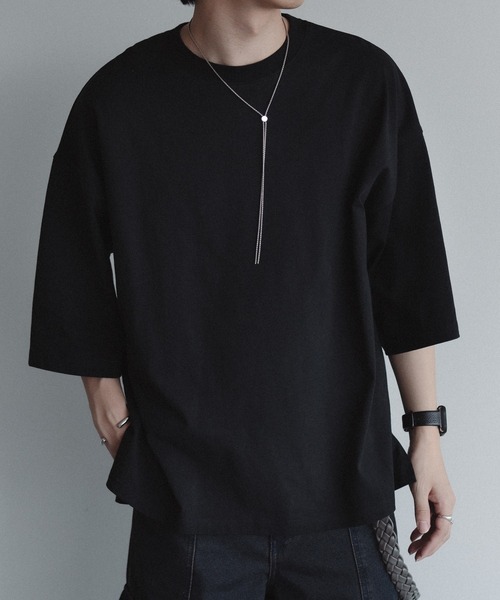 epnok(エプノック)の「ベーシックルーズTee(Tシャツ/カットソー・メンズ・ブラック/オフホワイト/グレイッシュブルー・SMALL/MEDIUM/LARGE)」の20枚目の写真