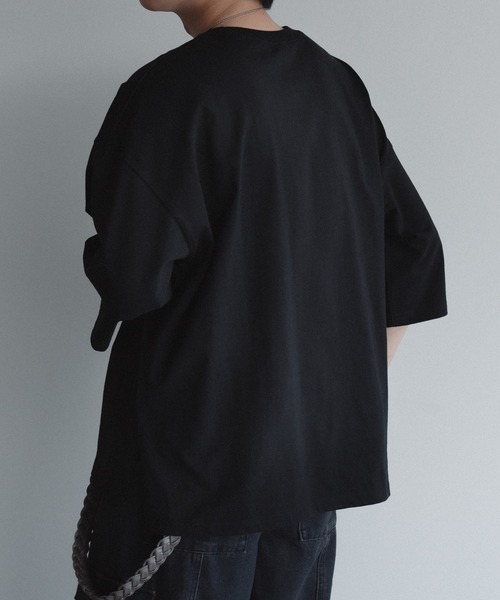 epnok(エプノック)の「ベーシックルーズTee(Tシャツ/カットソー・メンズ・ブラック/オフホワイト/グレイッシュブルー・SMALL/MEDIUM/LARGE)」の22枚目の写真