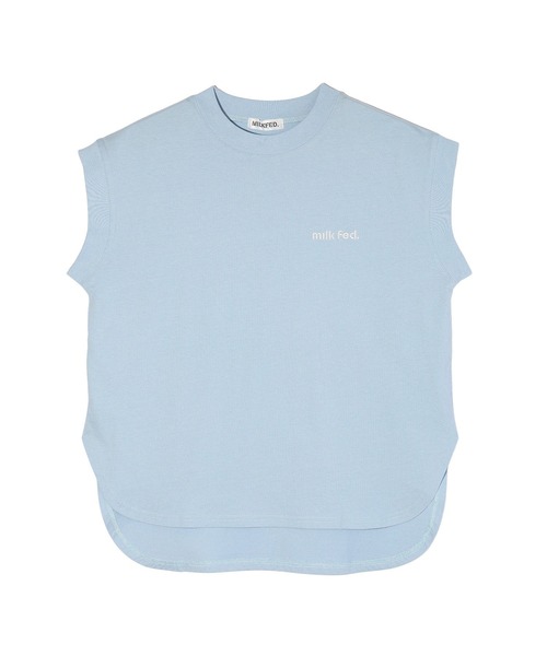 MILKFED.(ミルクフェド)の「ROUND LOGO TANK TOP(タンクトップ・レディース・ライトブルー/ブラック/ホワイト・ONE SIZE)」の14枚目の写真