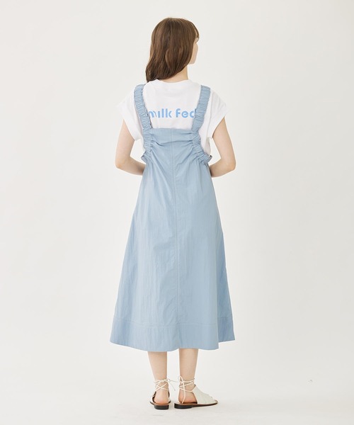 MILKFED.(ミルクフェド)の「ROUND LOGO TANK TOP(タンクトップ・レディース・ライトブルー/ブラック/ホワイト・ONE SIZE)」の4枚目の写真