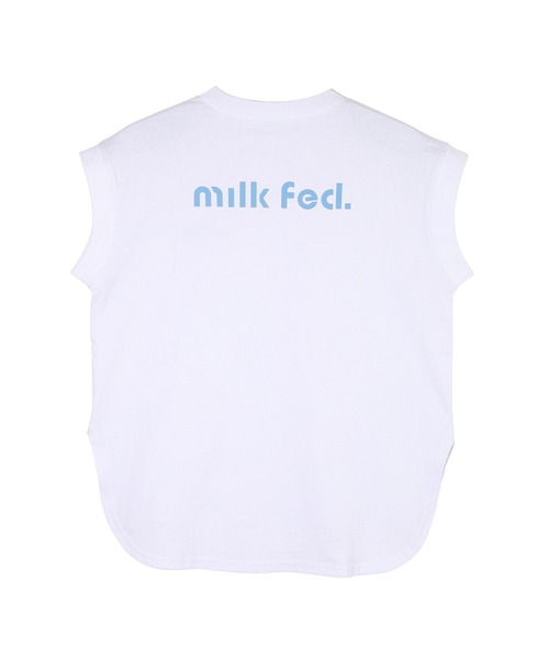 MILKFED.(ミルクフェド)の「ROUND LOGO TANK TOP(タンクトップ・レディース・ライトブルー/ブラック/ホワイト・ONE SIZE)」の13枚目の写真