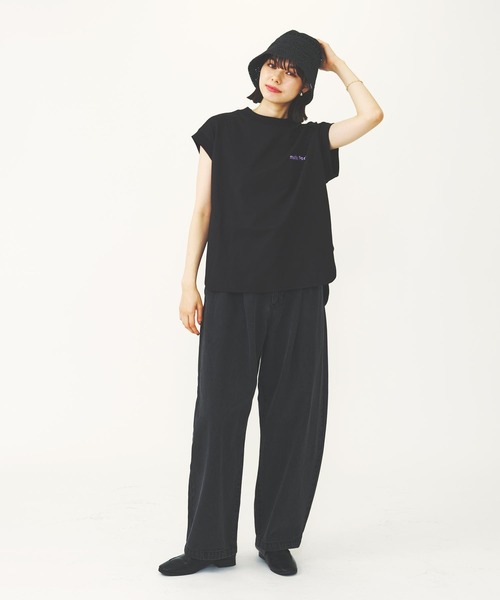 MILKFED.(ミルクフェド)の「ROUND LOGO TANK TOP(タンクトップ・レディース・ライトブルー/ブラック/ホワイト・ONE SIZE)」の19枚目の写真