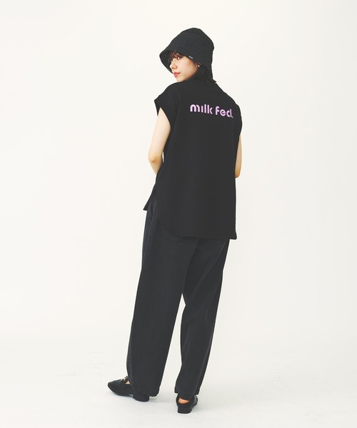 MILKFED.(ミルクフェド)の「ROUND LOGO TANK TOP(タンクトップ・レディース・ライトブルー/ブラック/ホワイト・ONE SIZE)」の20枚目の写真