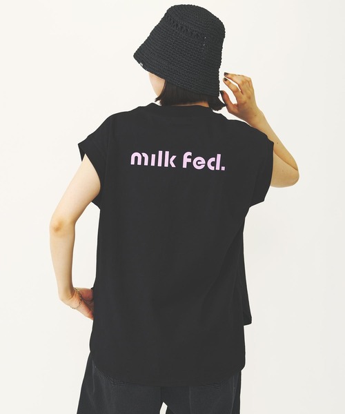MILKFED.(ミルクフェド)の「ROUND LOGO TANK TOP(タンクトップ・レディース・ライトブルー/ブラック/ホワイト・ONE SIZE)」の15枚目の写真