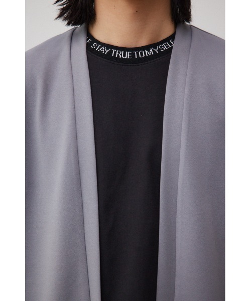 AZUL by moussy（アズールバイマウジー）の「ジョーゼットリラックストッパー（ノーカラージャケット・メンズ・ブラック/グレー・FREE）」の13枚目の写真