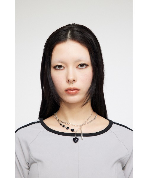 LAGUA GEM(ラグアジェム)の「MANY PARTS SET ネックレス(ネックレス・レディース・ターコイズブルー/ブラック・FREE)」の13枚目の写真