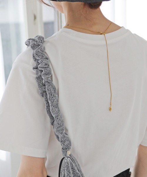 Crisp（クリスプ）の「【ZOZO限定】グリッターギャザーショルダーバッグ（ショルダーバッグ・レディース・ブラック/シルバー・FREE）」の11枚目の写真