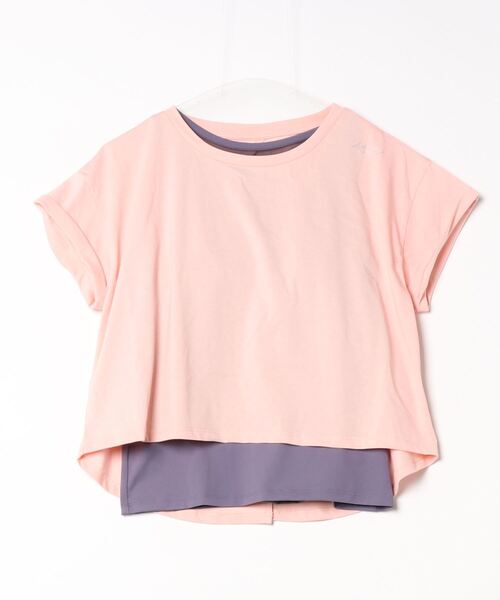 NERGY（ナージー）の「ナージージャパン NERGY レイヤードTシャツ_（Tシャツ/カットソー・レディース・ピンク/ライトグレー/ブルー・M/L）」の3枚目の写真