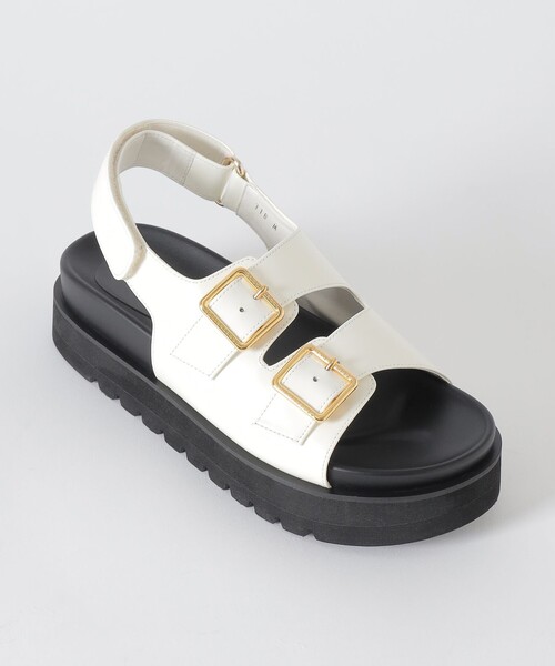 BLUE LABEL CRESTBRIDGE（ブルーレーベルクレストブリッジ）の「ベルトサンダル（サンダル・レディース・オフホワイト/ブラック・M/S）」の4枚目の写真