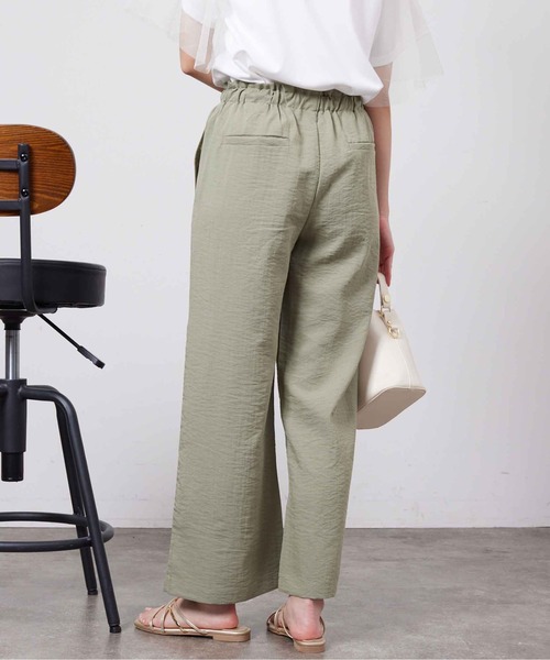 Chez toi（シェトワ）の「リネンタッチストレートパンツ（その他パンツ・レディース・ブラック/キャメル/ベージュ/カーキ・FREE）」の20枚目の写真