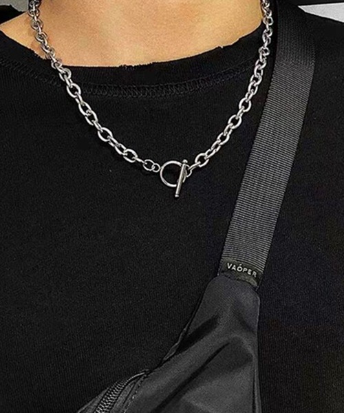 DiamondHearts（ダイヤモンドハーツ）の「マンテルチェーンネックレス（ネックレス・メンズ・シルバー・FREE）」の2枚目の写真