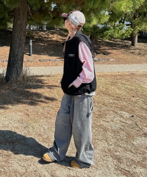 sedacle(セダクル)の「ダックフーディーベスト(ベスト・メンズ・ブラック/ネイビー/ベージュ・MEDIUM/SMALL/LARGE)」の22枚目の写真
