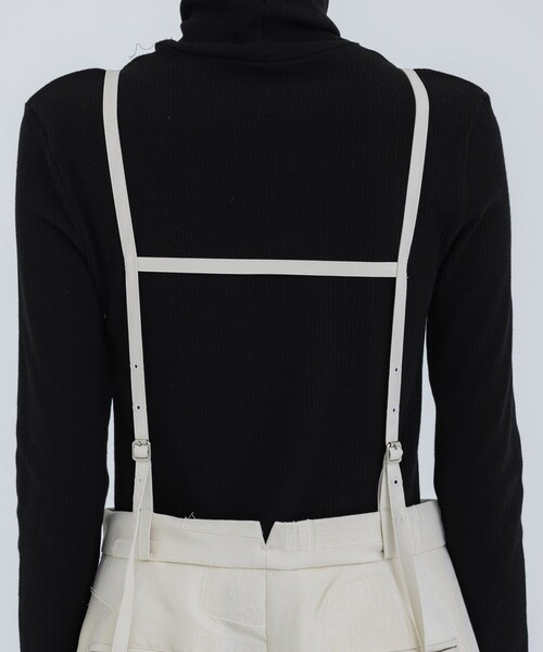 IHNN(イン)の「【IHNN/イン】BONDING SUSPENDER PANTS(その他パンツ・レディース・ベージュ/ブラック・36/38)」の11枚目の写真