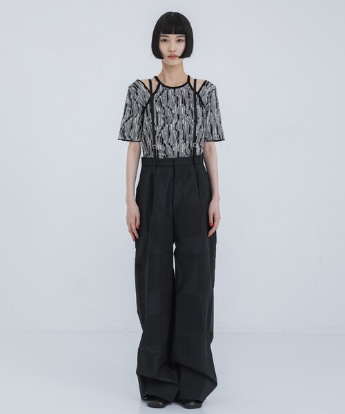 IHNN(イン)の「【IHNN/イン】BONDING SUSPENDER PANTS(その他パンツ・レディース・ベージュ/ブラック・36/38)」の16枚目の写真