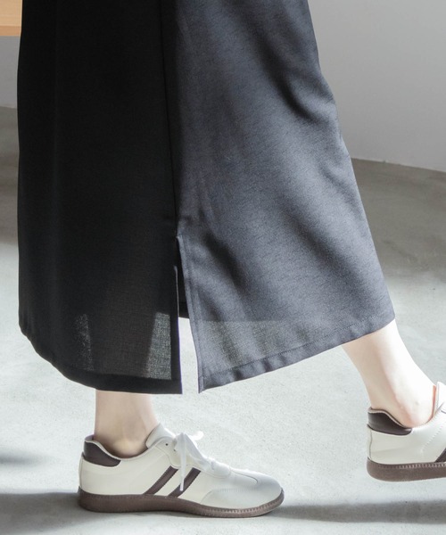 NAVY(ネイビー)の「NAVY 麻ライクキャミソールワンピース+Tシャツセット アンサブル(ワンピース・レディース・ベージュ/ブラック/カーキ・M/L/XL/S)」の12枚目の写真