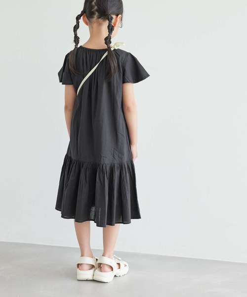 ROPE' PICNIC(ロペピクニック)の「【KIDS】INDIAフレア袖ティアードワンピース/リンクコーデ(ワンピース・キッズ・ブルー/ブラック・120/110/150/140/130)」の19枚目の写真