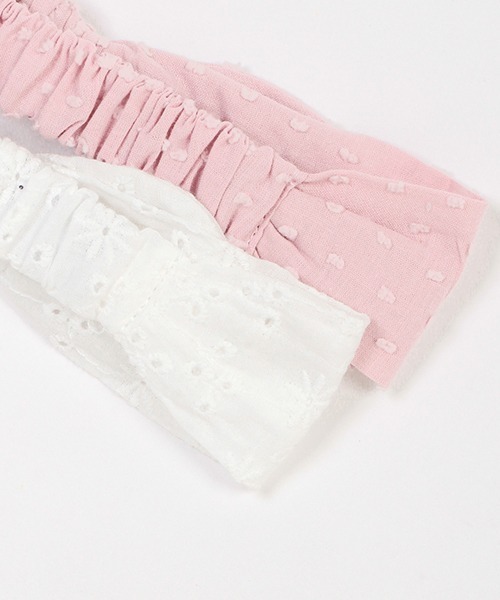 petit main(プティマイン)の「アソートヘアバンド(その他ベビー用品・キッズ・オフホワイト/ライトピンク/ラベンダー・FREE)」の8枚目の写真