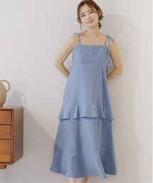 mysty woman | ティアードフリルキャミワンピース　121025(ワンピース)