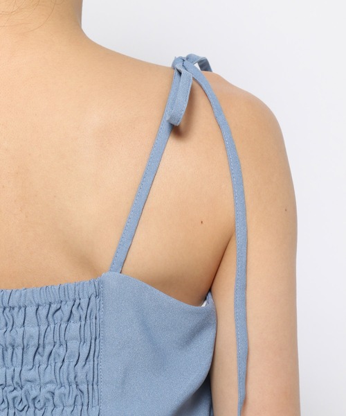 mysty woman（ミスティウーマン）の「ティアードフリルキャミワンピース　121025（ワンピース・レディース・ブラック/ブルー/ホワイト系その他・FREE）」の16枚目の写真