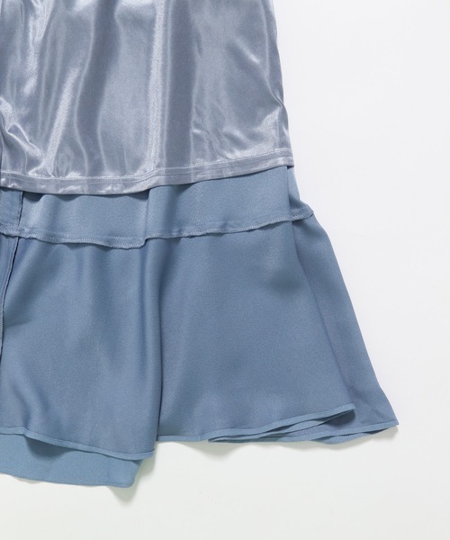 mysty woman（ミスティウーマン）の「ティアードフリルキャミワンピース　121025（ワンピース・レディース・ブラック/ブルー/ホワイト系その他・FREE）」の17枚目の写真