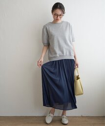 ikka | 【2点セット】パフスリプルオーバー・プリーツスカートセット(ワンピース)