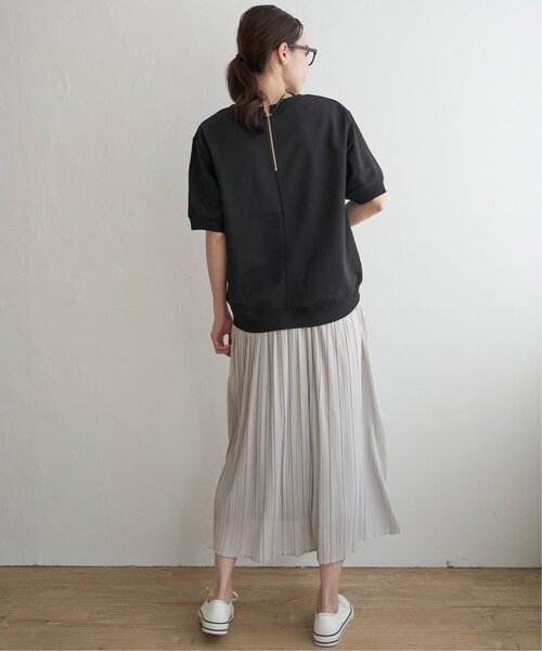 ikka（イッカ）の「【2点セット】パフスリプルオーバー・プリーツスカートセット（ワンピース・レディース・ブラック/グレー/オフホワイト・M/L/S）」の10枚目の写真