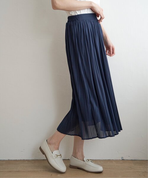 ikka（イッカ）の「【2点セット】パフスリプルオーバー・プリーツスカートセット（ワンピース・レディース・ブラック/グレー/オフホワイト・M/L/S）」の20枚目の写真