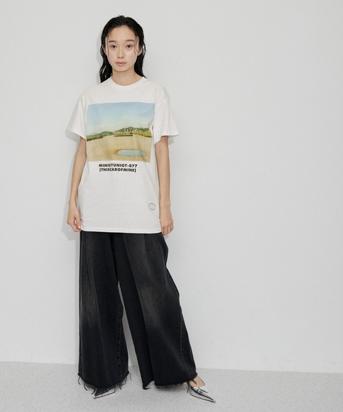 ADAM ET ROPE'（アダムエロペ）の「【TANGTANG for ADAM ET ROPE'】別注GASATANG  MINIUYUNIGT-877(THISCAROFMINE)（Tシャツ/カットソー・レディース・ホワイト・S）」の8枚目の写真