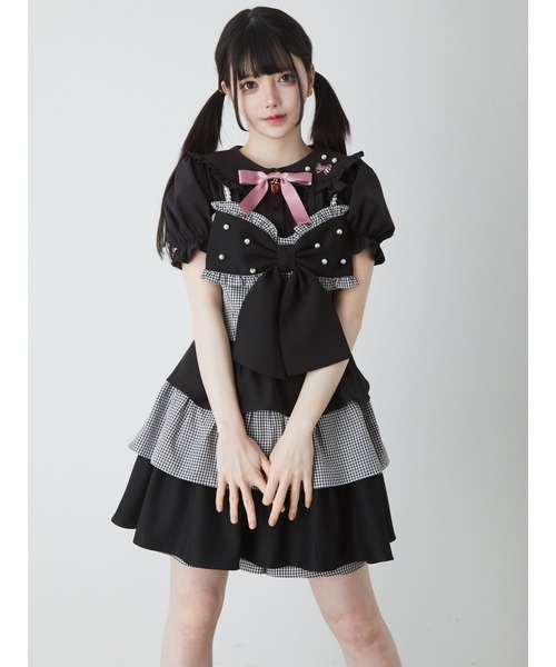 Ank Rouge（アンクルージュ）の「リボンティアードコンビネゾン